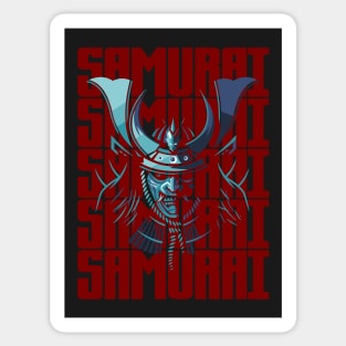 Samurai - Samurai Warrior - Ronin Samurai - Samurai Oni Mask - Japan Japanese Sticker